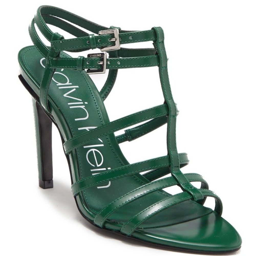 CALVIN KLEIN Gili Box Leather Pump